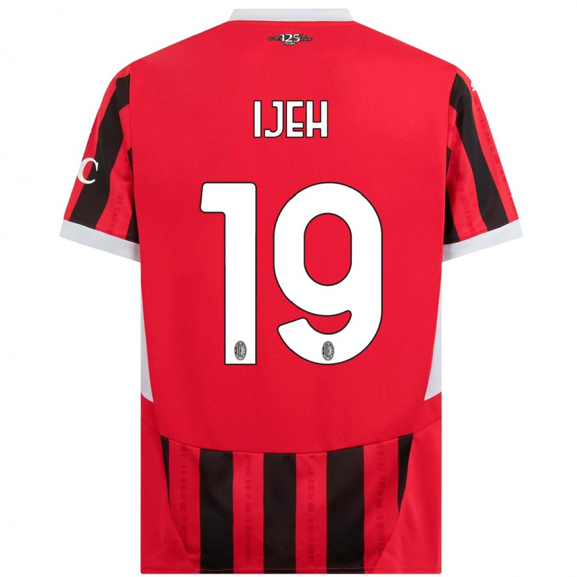 Danxen Herren Evelyn Ijeh #19 Rot Schwarz Heimtrikot Trikot 2024/25 T-Shirt Schweiz