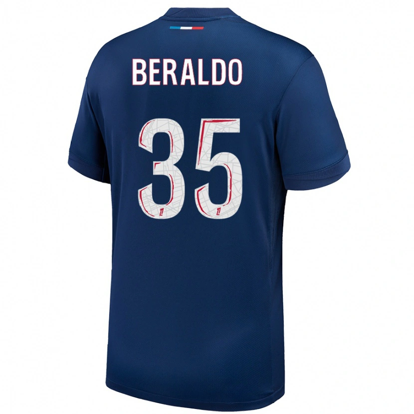 Danxen Herren Lucas Beraldo #35 Marineblau Weiß Heimtrikot Trikot 2024/25 T-Shirt Schweiz