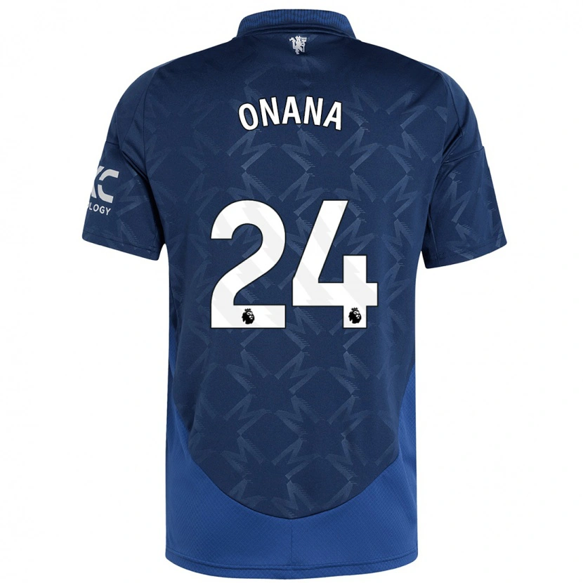 Danxen Herren André Onana #24 Indigo Auswärtstrikot Trikot 2024/25 T-Shirt Schweiz