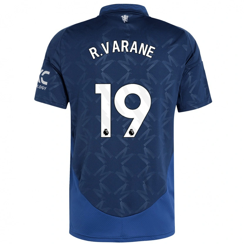 Danxen Herren Raphaël Varane #19 Indigo Auswärtstrikot Trikot 2024/25 T-Shirt Schweiz