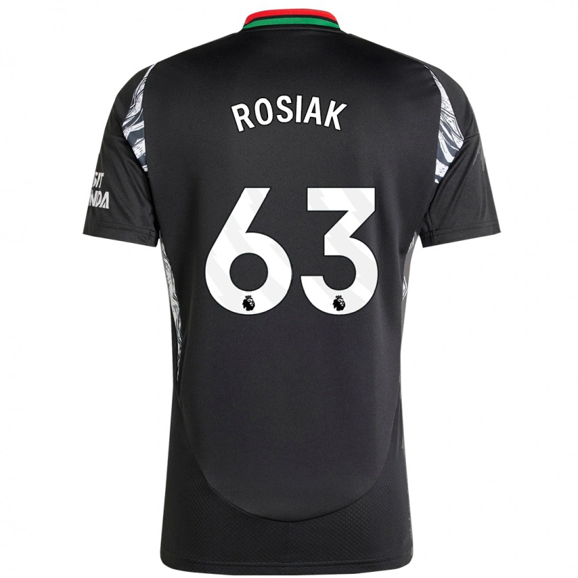 Danxen Herren Michal Rosiak #63 Schwarz Auswärtstrikot Trikot 2024/25 T-Shirt Schweiz