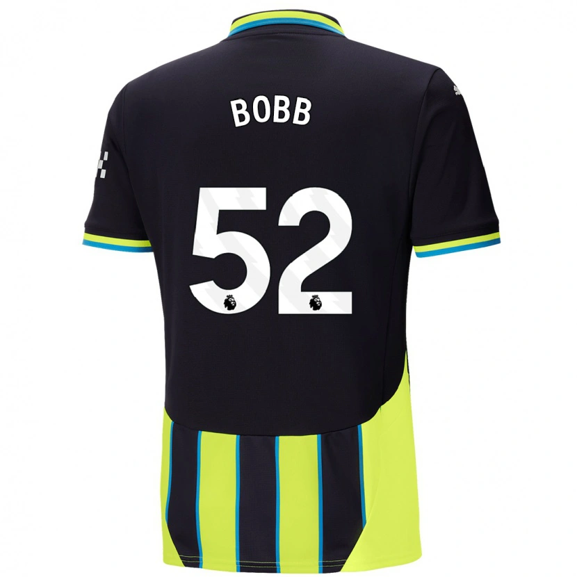 Danxen Herren Oscar Bobb #52 Blaugelb Auswärtstrikot Trikot 2024/25 T-Shirt Schweiz