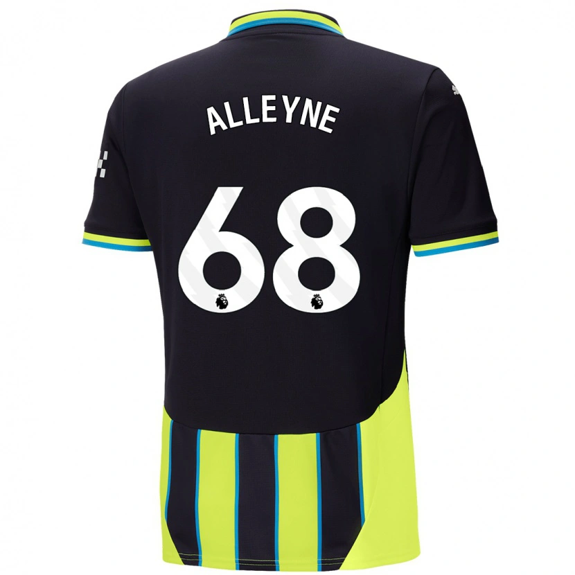 Danxen Herren Max Alleyne #68 Blaugelb Auswärtstrikot Trikot 2024/25 T-Shirt Schweiz