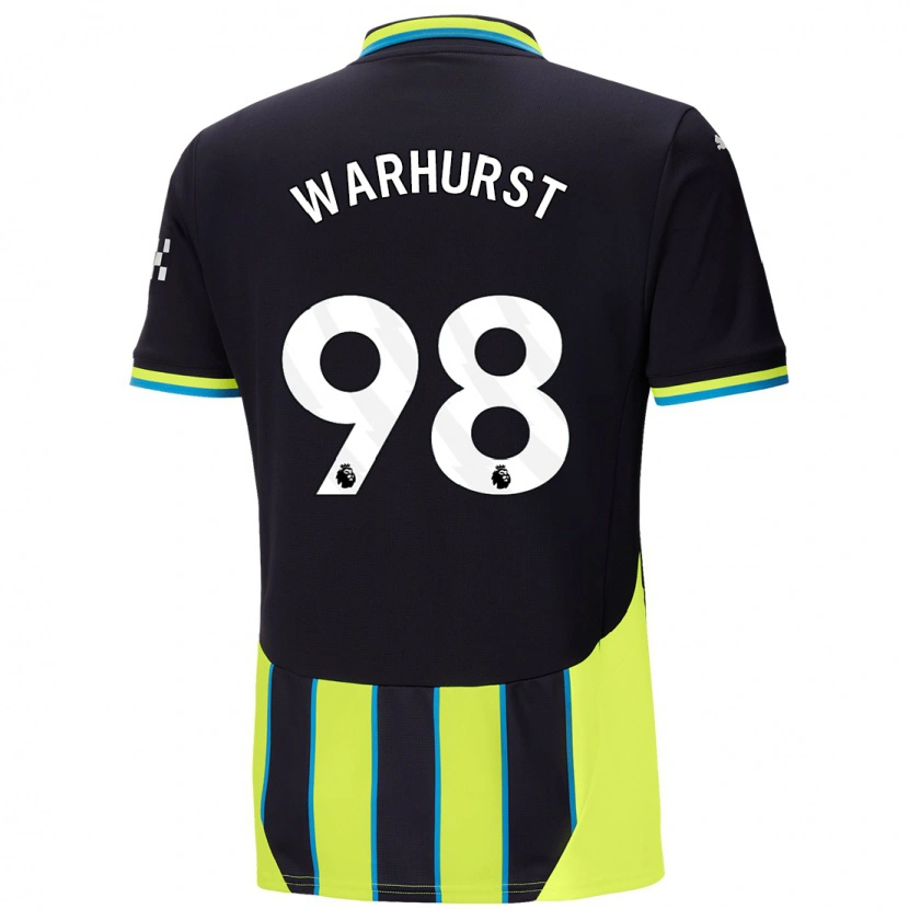 Danxen Herren Matty Warhurst #98 Blaugelb Auswärtstrikot Trikot 2024/25 T-Shirt Schweiz