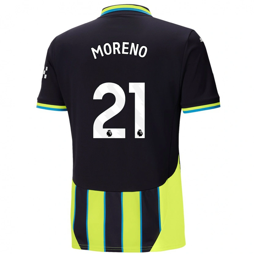 Danxen Herren Marlos Moreno #21 Blaugelb Auswärtstrikot Trikot 2024/25 T-Shirt Schweiz