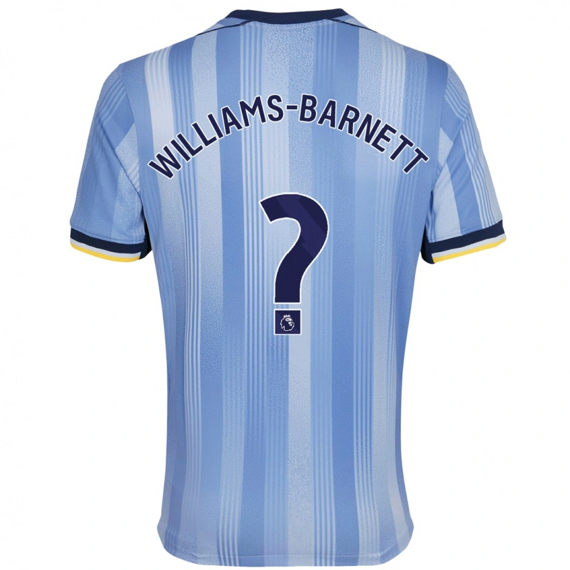 Danxen Herren Lucá Williams-Barnett #0 Hellblau Auswärtstrikot Trikot 2024/25 T-Shirt Schweiz