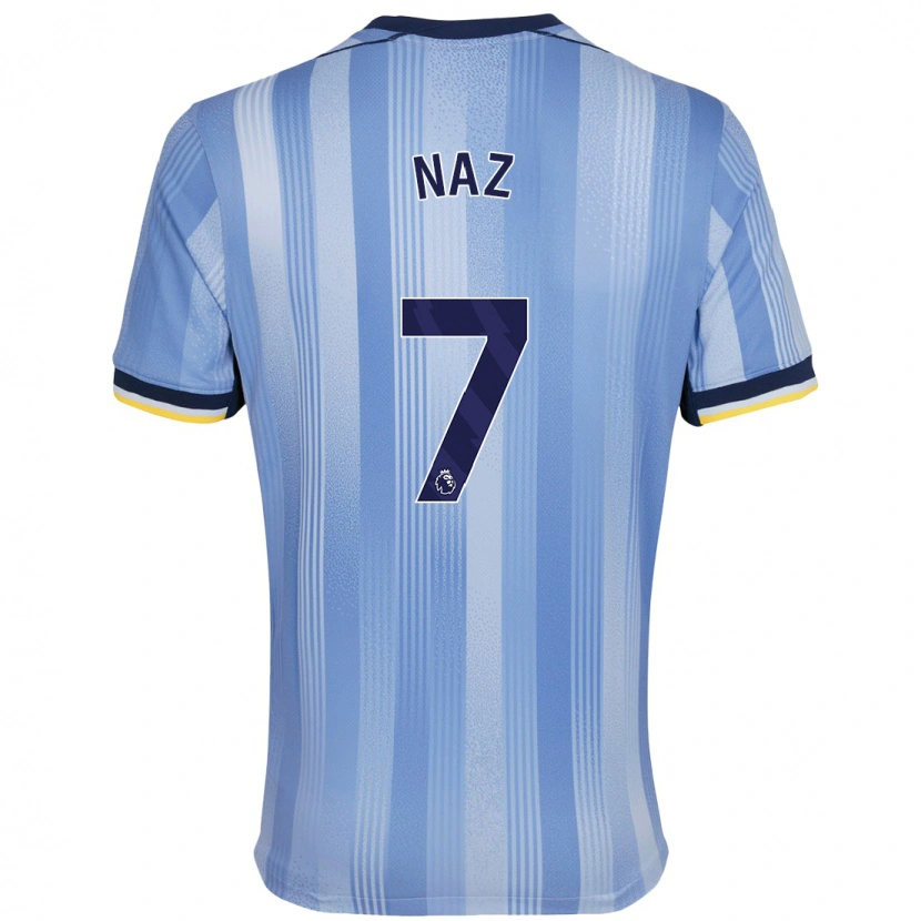Danxen Herren Jessica Naz #7 Hellblau Auswärtstrikot Trikot 2024/25 T-Shirt Schweiz