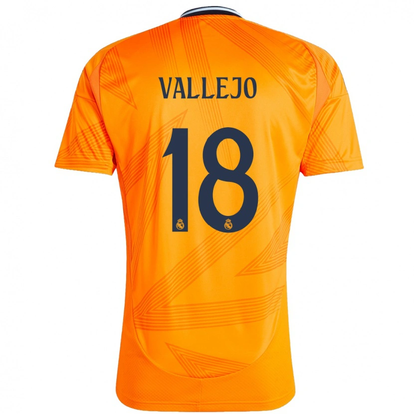 Danxen Herren Jesús Vallejo #18 Orange Auswärtstrikot Trikot 2024/25 T-Shirt Schweiz