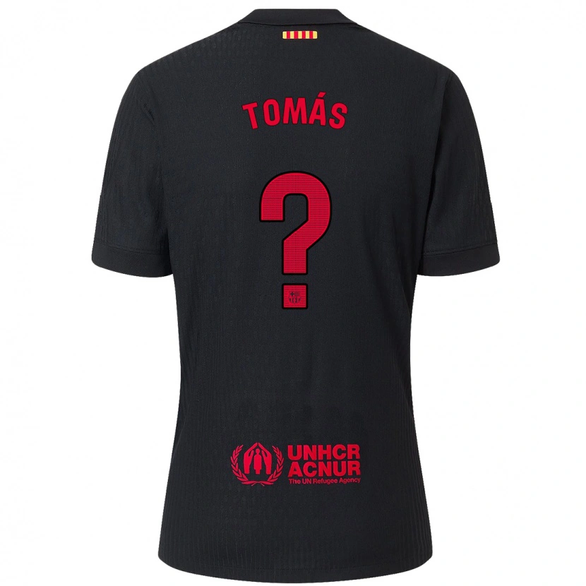 Danxen Herren Roberto Tomás #0 Schwarz Rot Auswärtstrikot Trikot 2024/25 T-Shirt Schweiz