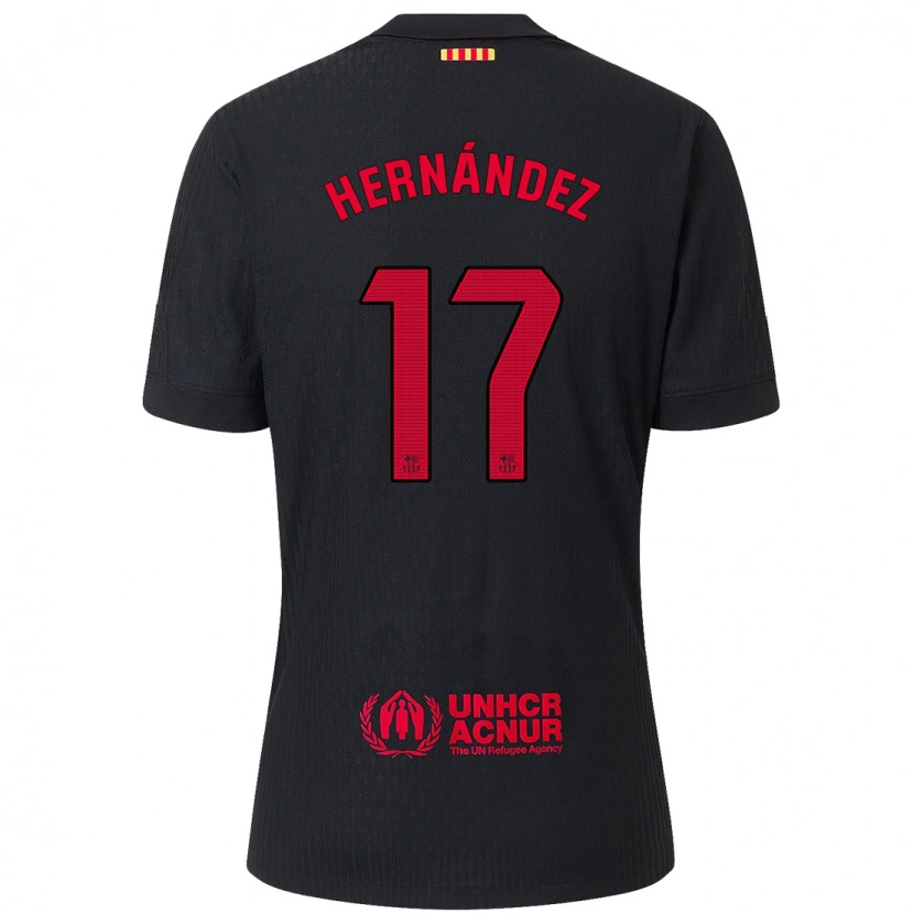 Danxen Herren Juan Hernández #17 Schwarz Rot Auswärtstrikot Trikot 2024/25 T-Shirt Schweiz