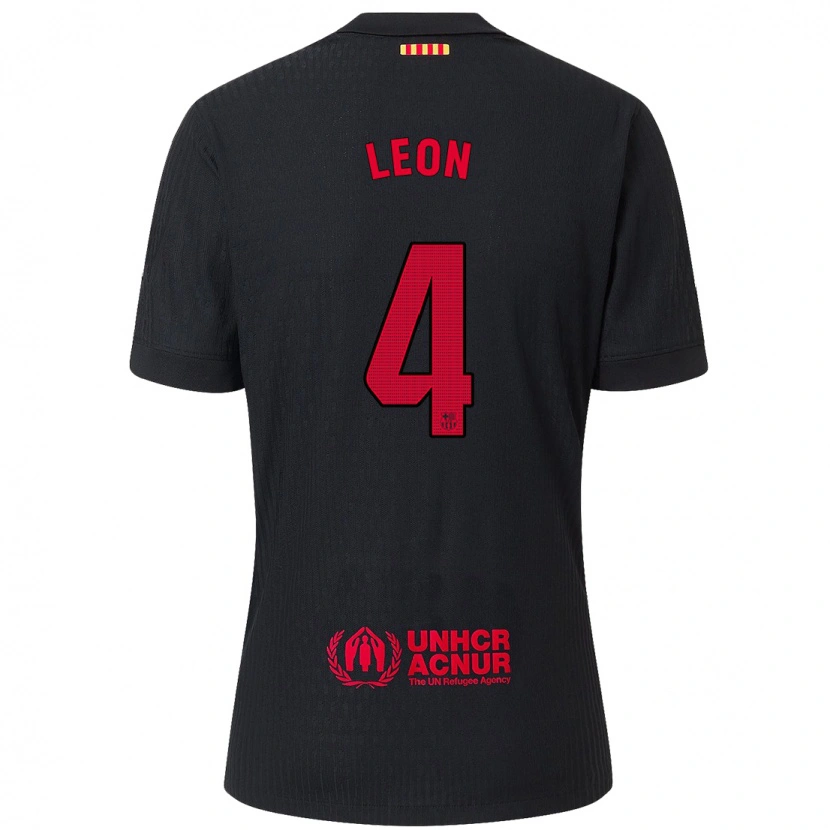 Danxen Herren Mapi León #4 Schwarz Rot Auswärtstrikot Trikot 2024/25 T-Shirt Schweiz
