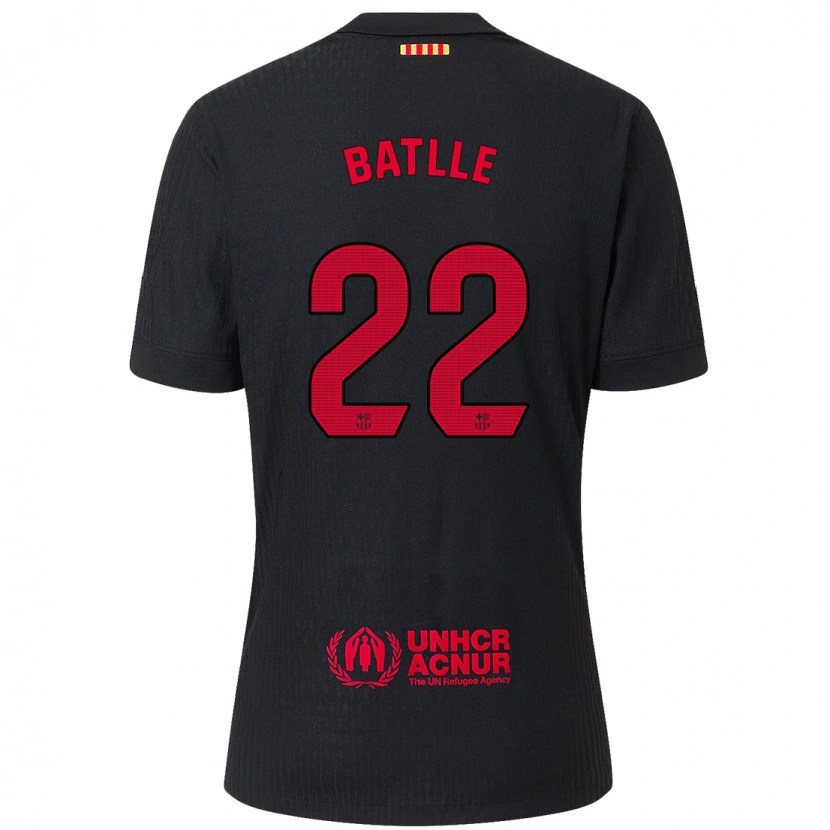 Danxen Herren Ona Batlle #22 Schwarz Rot Auswärtstrikot Trikot 2024/25 T-Shirt Schweiz