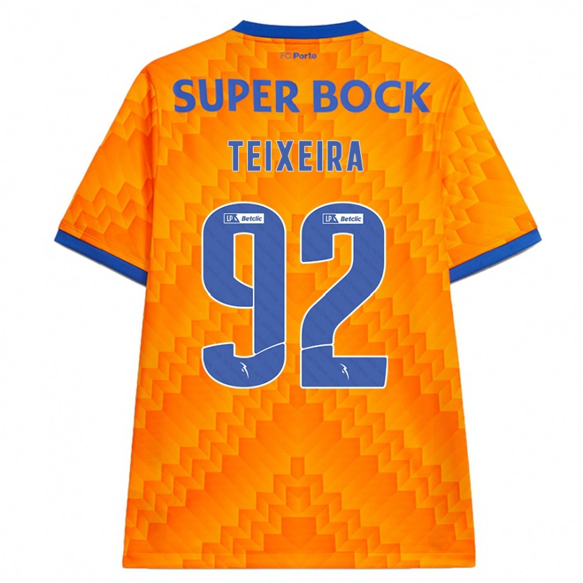 Danxen Herren João Teixeira #92 Orange Auswärtstrikot Trikot 2024/25 T-Shirt Schweiz