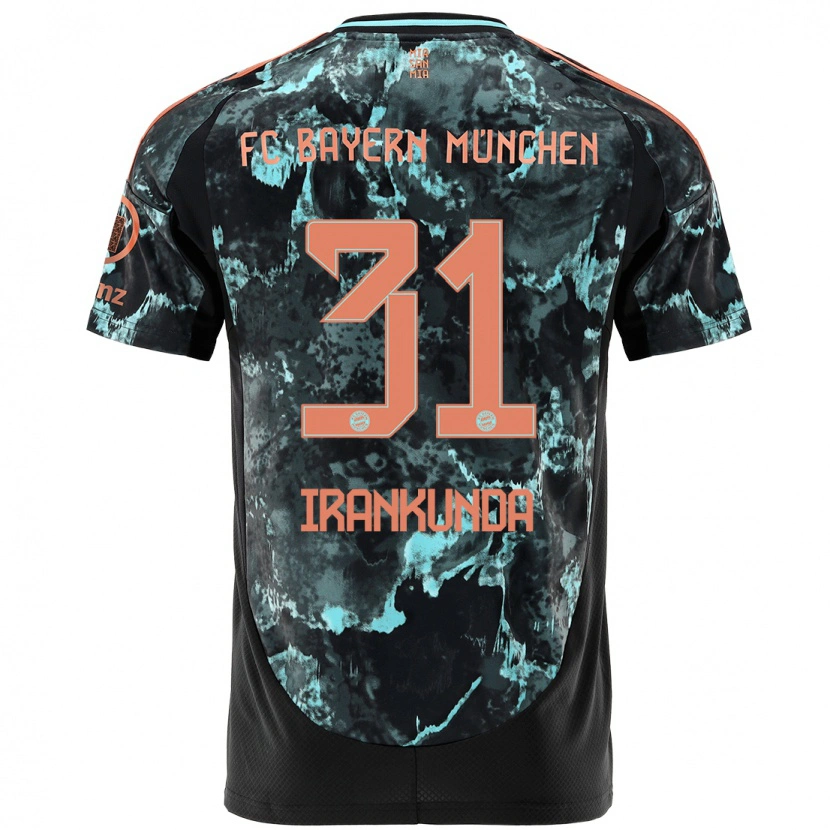 Danxen Herren Nestory Irankunda #31 Schwarz Auswärtstrikot Trikot 2024/25 T-Shirt Schweiz