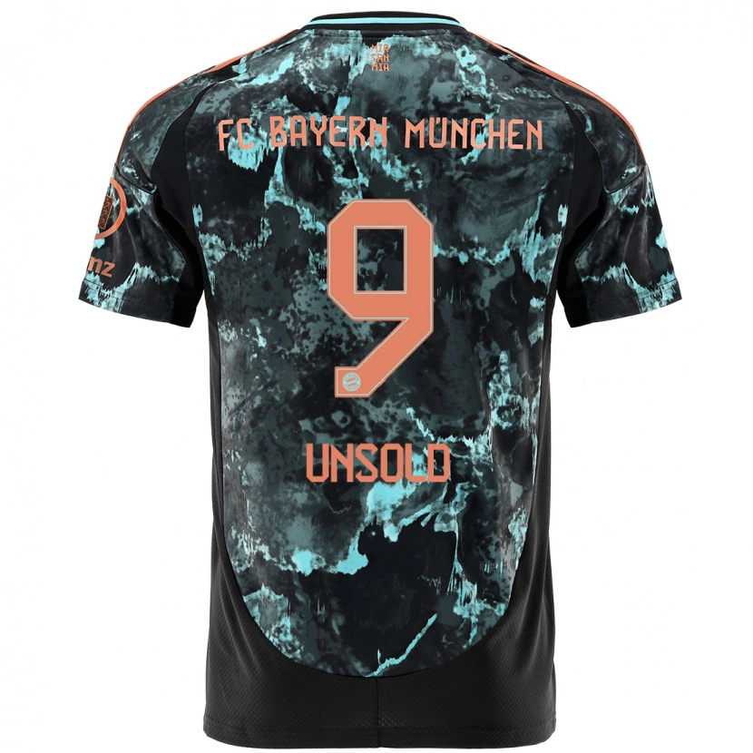 Danxen Herren Samuel Unsold #9 Schwarz Auswärtstrikot Trikot 2024/25 T-Shirt Schweiz