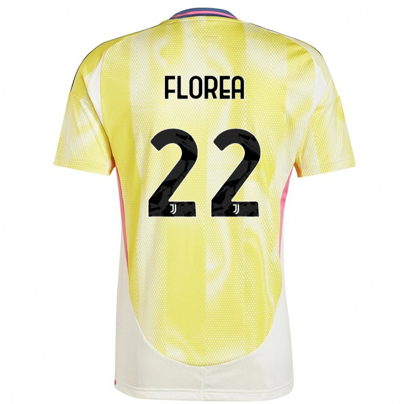 Danxen Herren Andrei Florea #22 Solargelb Auswärtstrikot Trikot 2024/25 T-Shirt Schweiz