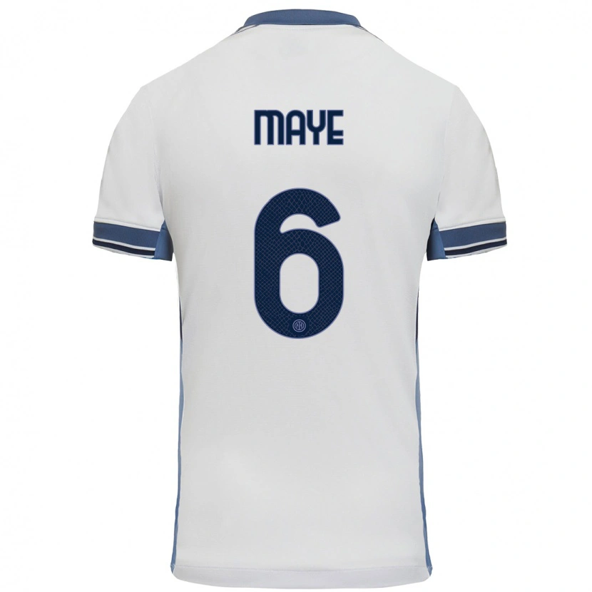 Danxen Herren Yvan Maye #6 Weißgrau Auswärtstrikot Trikot 2024/25 T-Shirt Schweiz