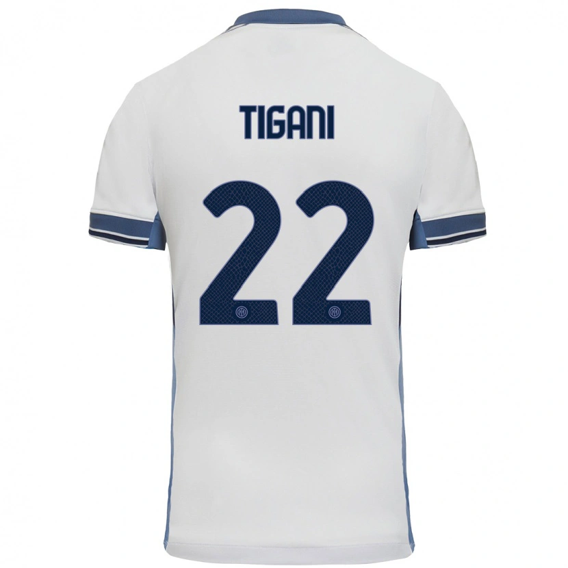 Danxen Herren Edoardo Tigani #22 Weißgrau Auswärtstrikot Trikot 2024/25 T-Shirt Schweiz