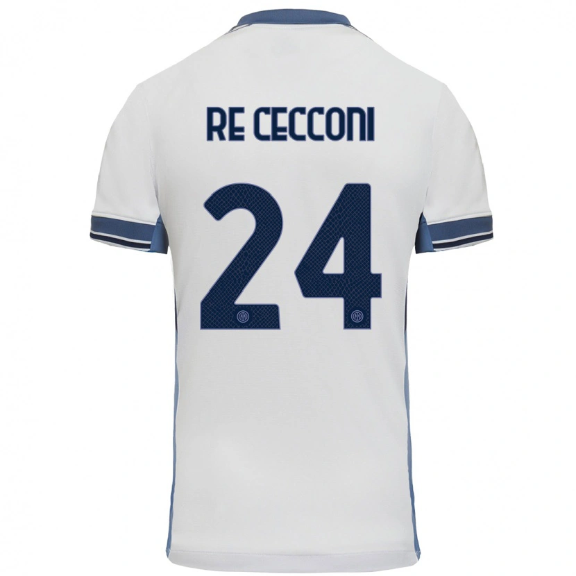 Danxen Herren Gabriele Re Cecconi #24 Weißgrau Auswärtstrikot Trikot 2024/25 T-Shirt Schweiz