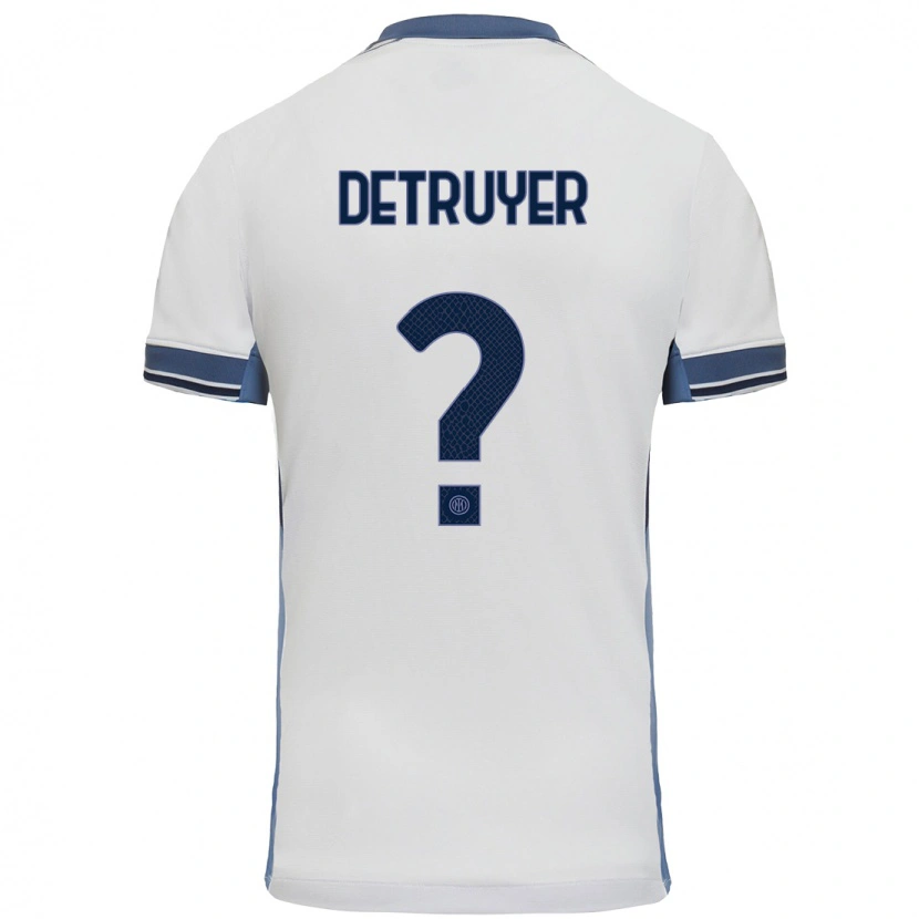 Danxen Herren Marie Detruyer #0 Weißgrau Auswärtstrikot Trikot 2024/25 T-Shirt Schweiz