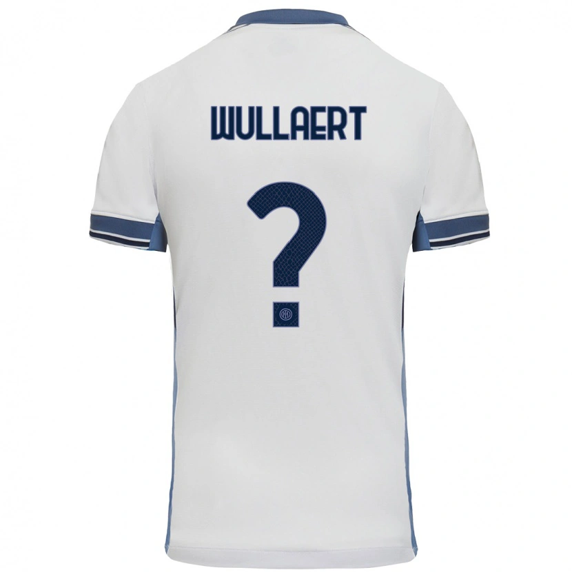 Danxen Herren Tessa Wullaert #0 Weißgrau Auswärtstrikot Trikot 2024/25 T-Shirt Schweiz