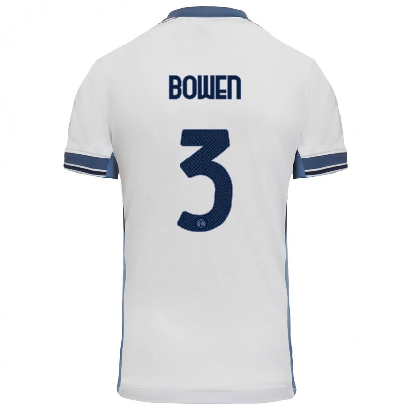 Danxen Herren Katie Bowen #3 Weißgrau Auswärtstrikot Trikot 2024/25 T-Shirt Schweiz