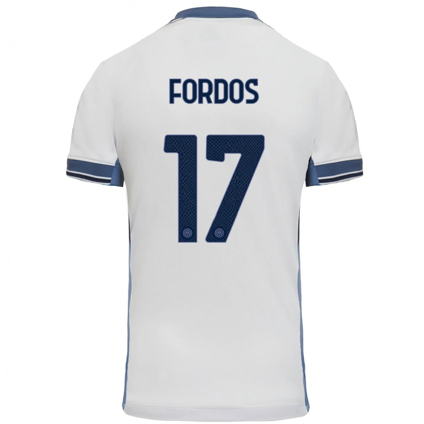 Danxen Herren Beatrix Fördős #17 Weißgrau Auswärtstrikot Trikot 2024/25 T-Shirt Schweiz