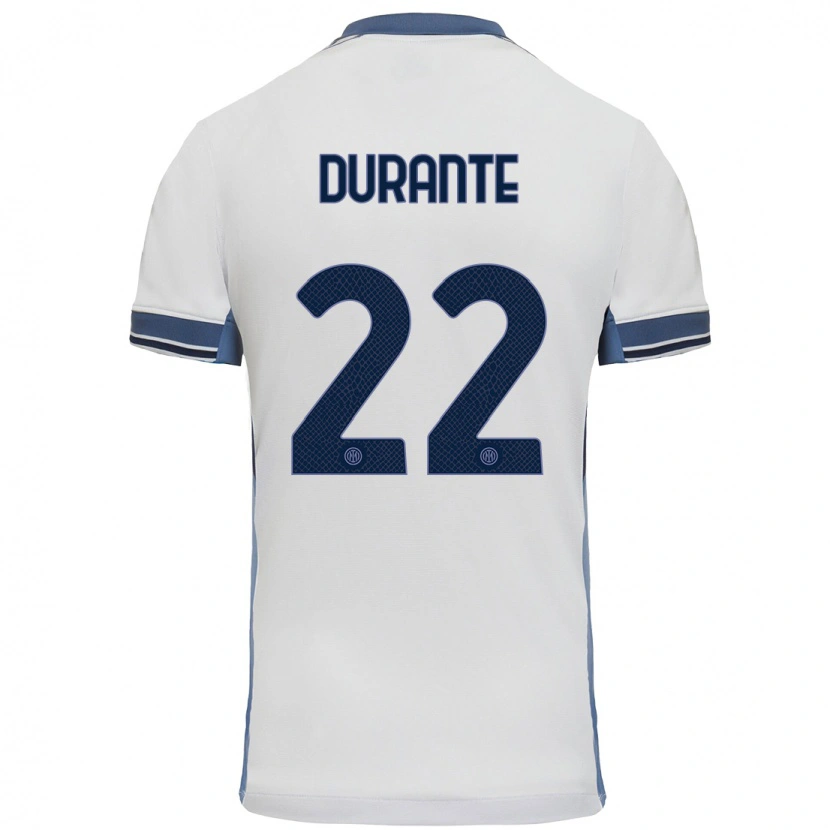 Danxen Herren Francesca Durante #22 Weißgrau Auswärtstrikot Trikot 2024/25 T-Shirt Schweiz