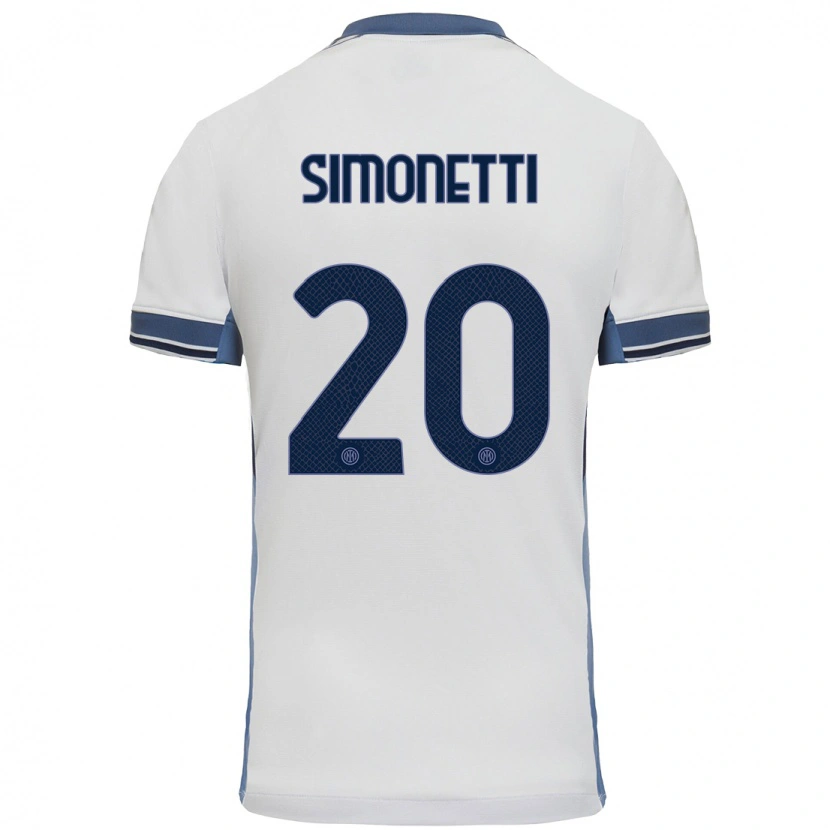 Danxen Herren Flaminia Simonetti #20 Weißgrau Auswärtstrikot Trikot 2024/25 T-Shirt Schweiz