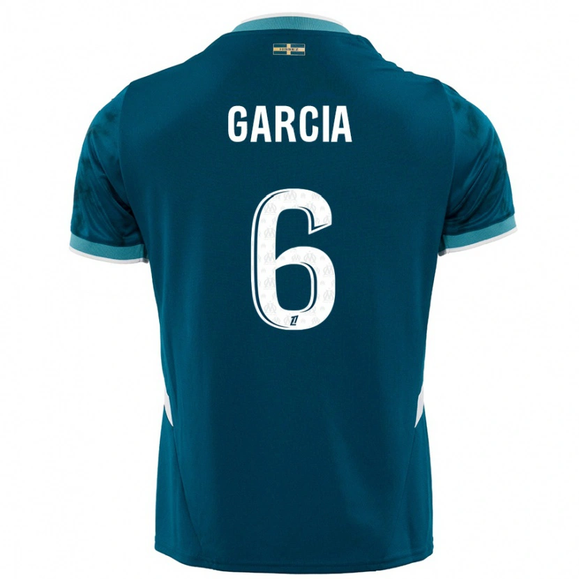 Danxen Herren Ulisses Garcia #6 Türkisblau Auswärtstrikot Trikot 2024/25 T-Shirt Schweiz