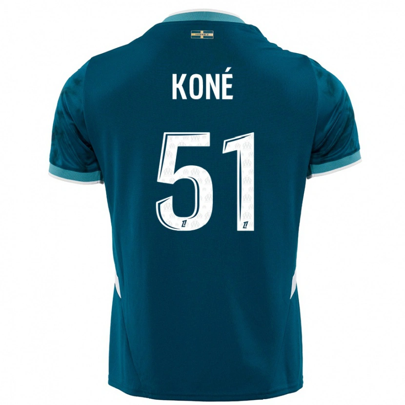Danxen Herren Ismaël Koné #51 Türkisblau Auswärtstrikot Trikot 2024/25 T-Shirt Schweiz