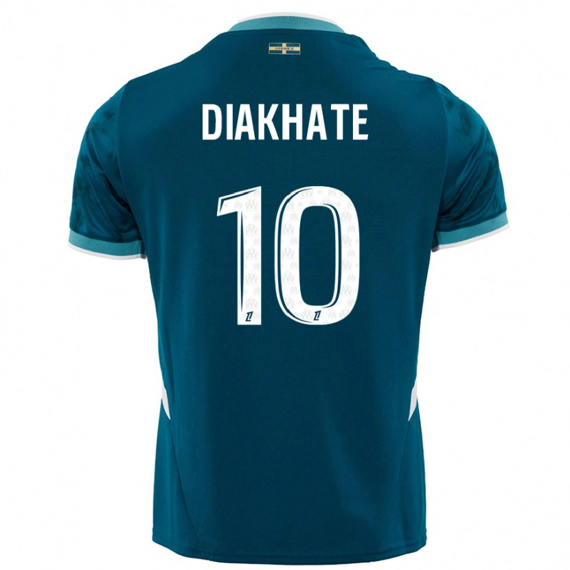 Danxen Herren Ndeye Awa Diakhaté #10 Türkisblau Auswärtstrikot Trikot 2024/25 T-Shirt Schweiz
