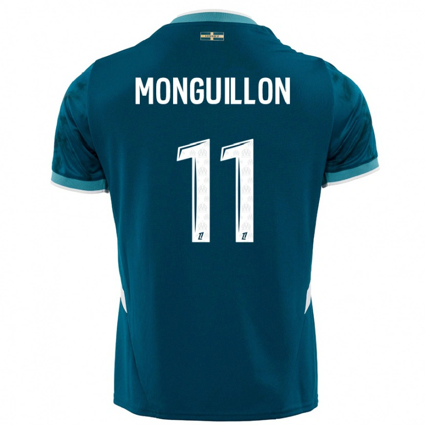 Danxen Herren Coralie Monguillon #11 Türkisblau Auswärtstrikot Trikot 2024/25 T-Shirt Schweiz