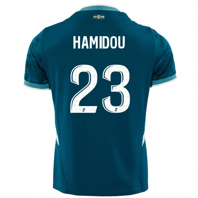 Danxen Herren Jamila Hamidou #23 Türkisblau Auswärtstrikot Trikot 2024/25 T-Shirt Schweiz