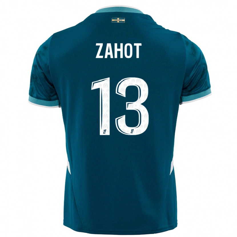 Danxen Herren Sarah Zahot #13 Türkisblau Auswärtstrikot Trikot 2024/25 T-Shirt Schweiz