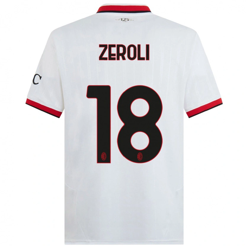 Danxen Herren Kevin Zeroli #18 Weiß Schwarz Rot Auswärtstrikot Trikot 2024/25 T-Shirt Schweiz