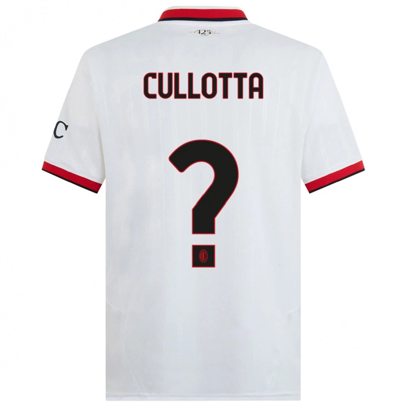 Danxen Herren Andrea Cullotta #0 Weiß Schwarz Rot Auswärtstrikot Trikot 2024/25 T-Shirt Schweiz