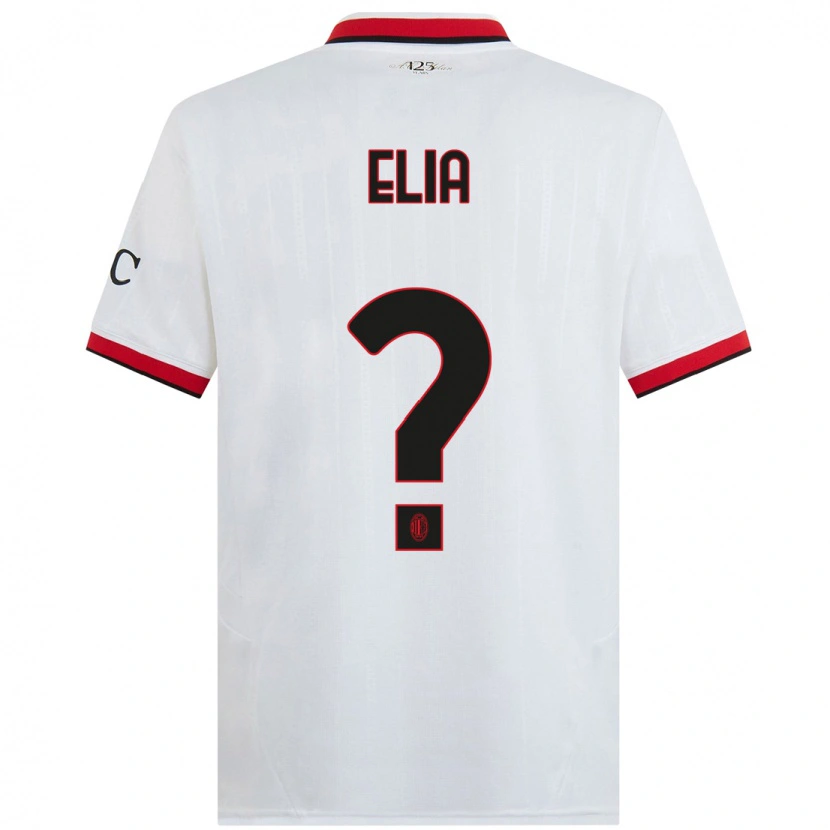 Danxen Herren Emanuele Elia #0 Weiß Schwarz Rot Auswärtstrikot Trikot 2024/25 T-Shirt Schweiz