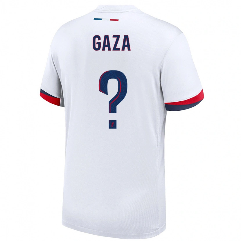 Danxen Herren Johnny Gaza #0 Weiß Blau Rot Auswärtstrikot Trikot 2024/25 T-Shirt Schweiz
