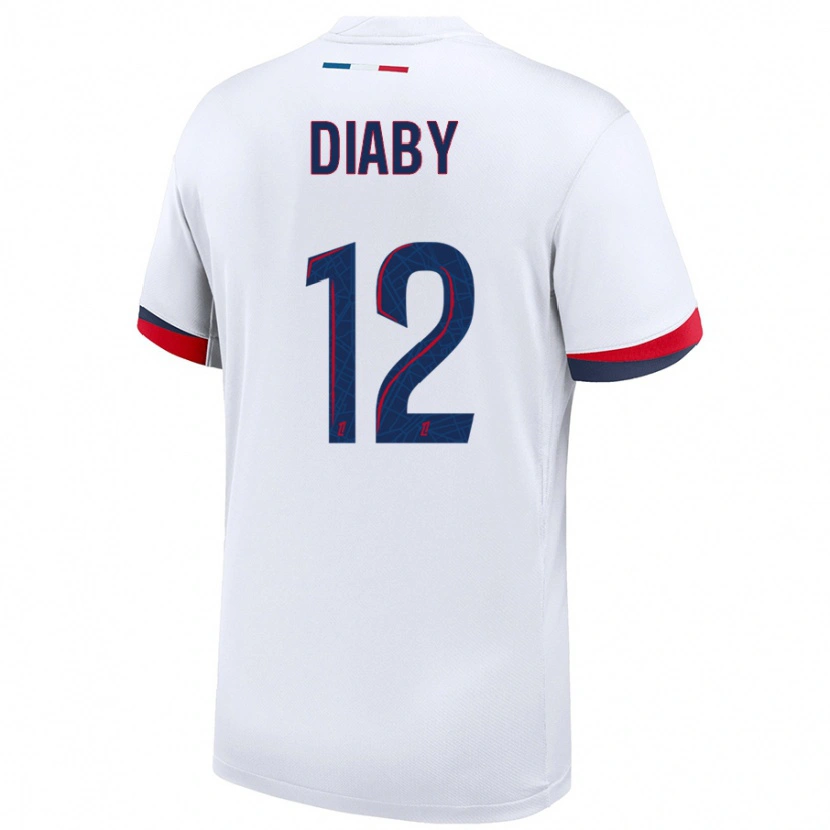 Danxen Herren Ibrahima Diaby #12 Weiß Blau Rot Auswärtstrikot Trikot 2024/25 T-Shirt Schweiz