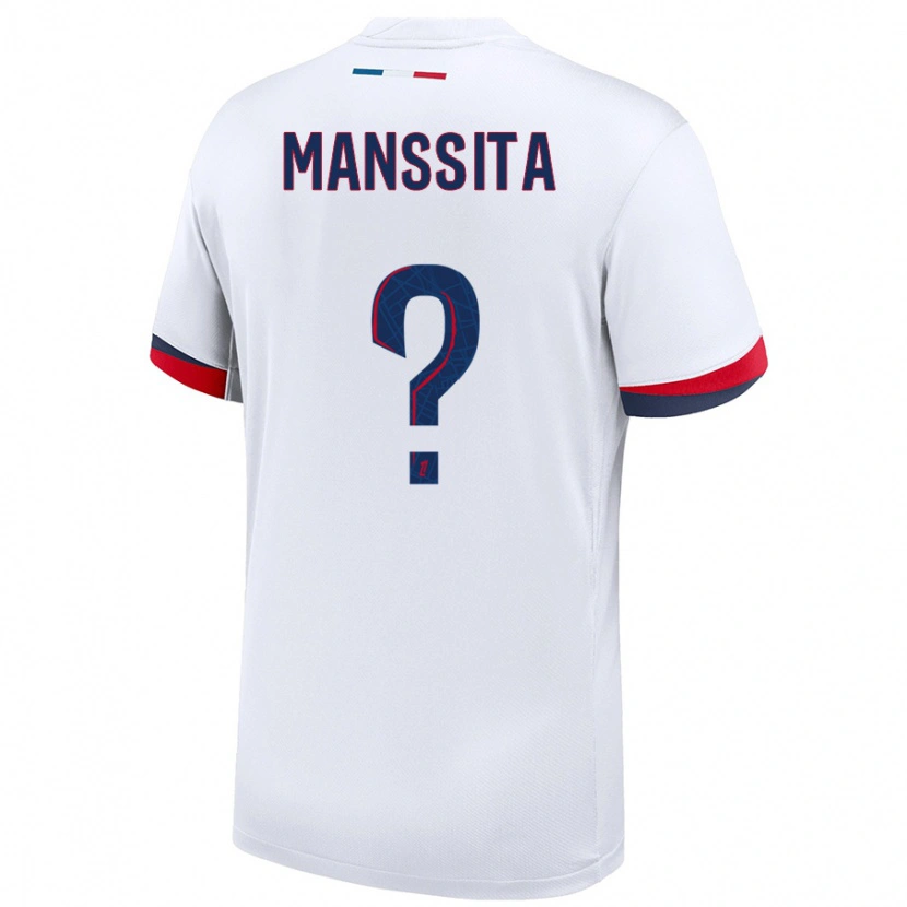 Danxen Herren Manssita Traore #0 Weiß Blau Rot Auswärtstrikot Trikot 2024/25 T-Shirt Schweiz