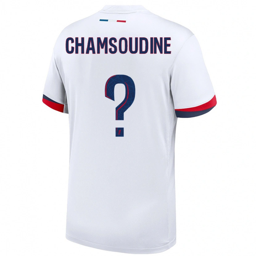 Danxen Herren Hanna'a Chamsoudine #0 Weiß Blau Rot Auswärtstrikot Trikot 2024/25 T-Shirt Schweiz