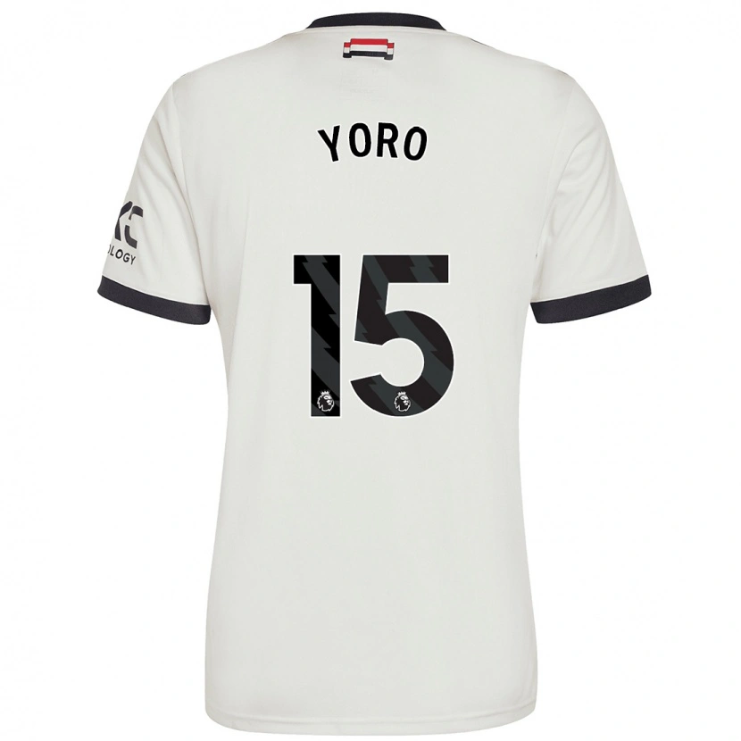 Danxen Herren Leny Yoro #15 Cremeweiß Ausweichtrikot Trikot 2024/25 T-Shirt Schweiz