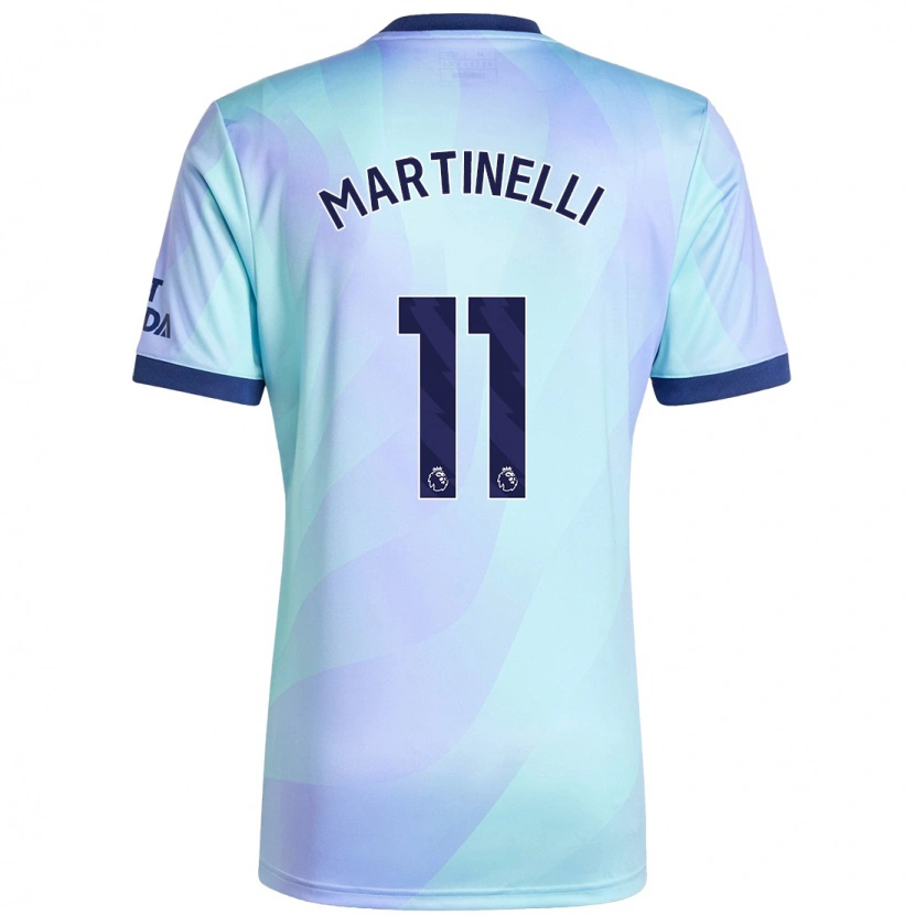 Danxen Herren Gabriel Martinelli #11 Aquamarin Ausweichtrikot Trikot 2024/25 T-Shirt Schweiz