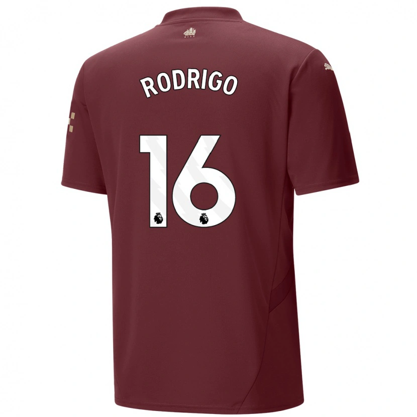 Danxen Herren Rodri #16 Kastanienbraun Ausweichtrikot Trikot 2024/25 T-Shirt Schweiz