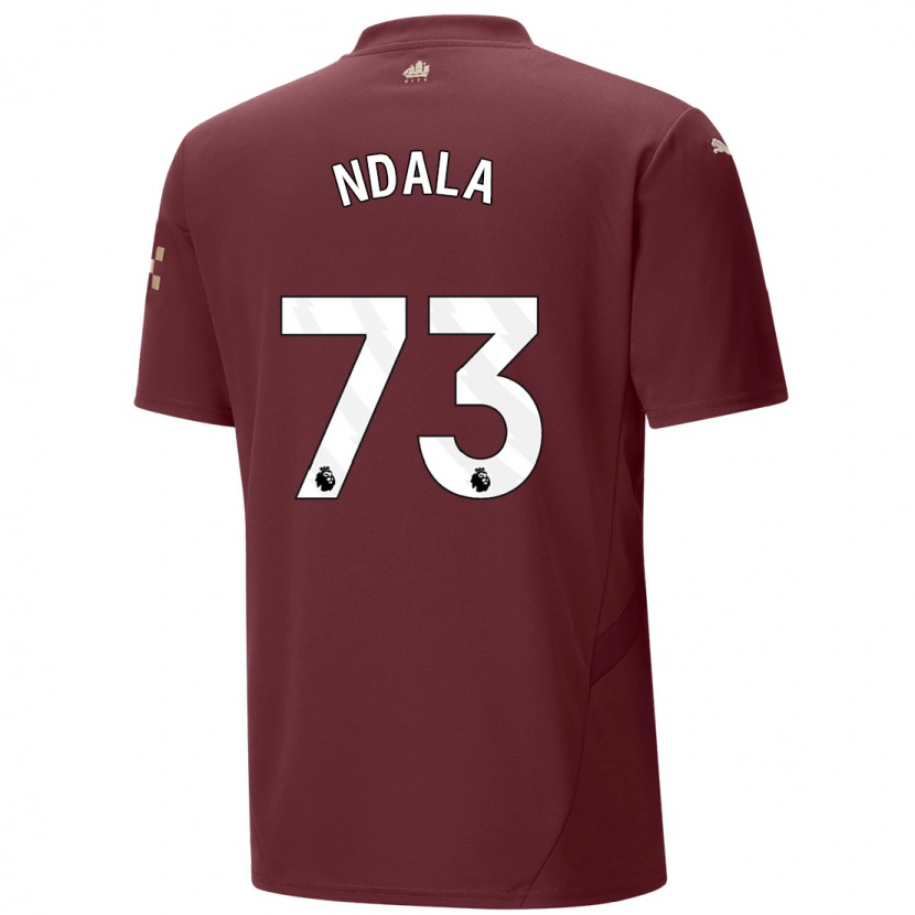 Danxen Herren Joel Ndala #73 Kastanienbraun Ausweichtrikot Trikot 2024/25 T-Shirt Schweiz