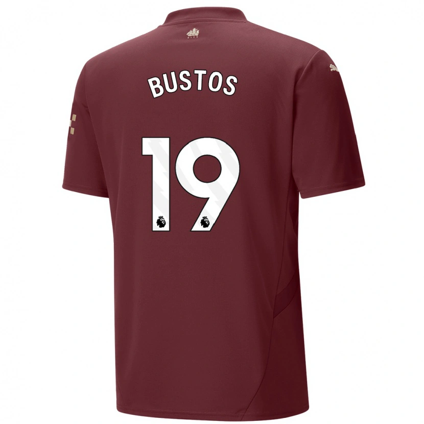 Danxen Herren Nahuel Bustos #19 Kastanienbraun Ausweichtrikot Trikot 2024/25 T-Shirt Schweiz