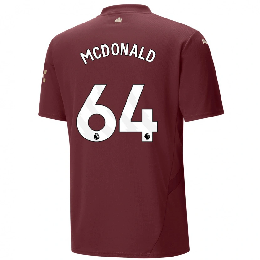 Danxen Herren Rowan Mcdonald #64 Kastanienbraun Ausweichtrikot Trikot 2024/25 T-Shirt Schweiz