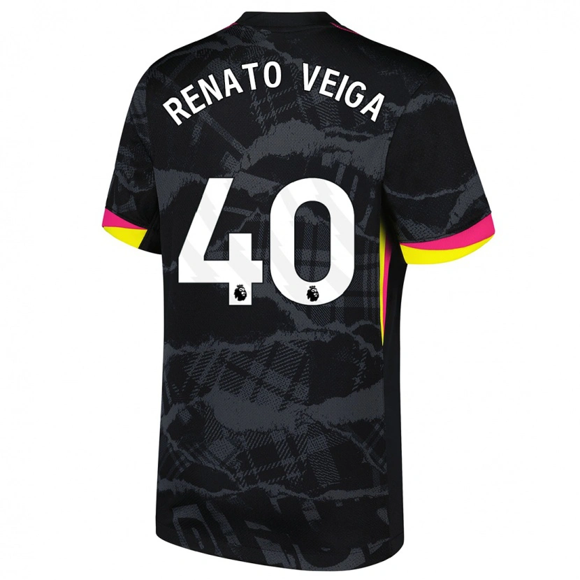 Danxen Herren Renato Veiga #40 Schwarz Rosa Ausweichtrikot Trikot 2024/25 T-Shirt Schweiz