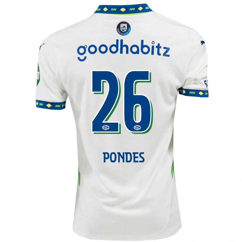 Danxen Herren Moon Pondes #26 Weiß Dunkelblau Ausweichtrikot Trikot 2024/25 T-Shirt Schweiz